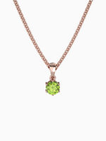 Load image into Gallery viewer, Bianca Necklace (Peridot) - Rose Gold Plated
