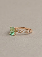 Load image into Gallery viewer, Veronica - Mint Tourmaline - 14k Rose Gold
