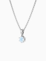 Load image into Gallery viewer, Bianca Necklace (Moonstone) - Rhodium Plated
