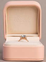Load image into Gallery viewer, Azure Ring - 0.93 Ct Fancy Intense Blue Lab Grown Diamond - 18K Rose Gold
