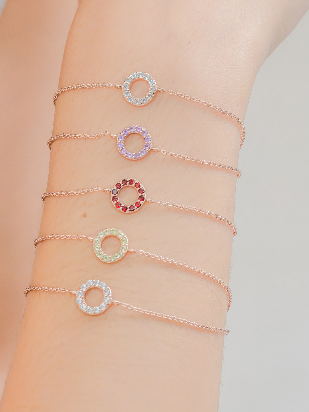 Fiona Bracelet (Zirconia) - Rose Gold Plated