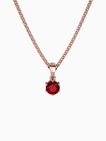 Load image into Gallery viewer, Bianca Necklace (Garnet) - Rose Gold Plated
