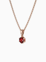 Load image into Gallery viewer, Bianca Necklace (Garnet) - Rose Gold Plated
