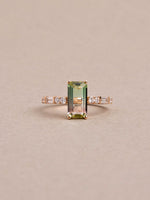 Load image into Gallery viewer, Thea Ring - Watermelon Tourmaline &amp; Lab Diamonds - 18K Rose Gold
