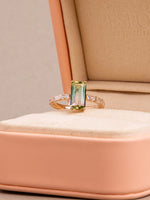 Load image into Gallery viewer, Thea Ring - Watermelon Tourmaline &amp; Lab Diamonds - 18K Rose Gold
