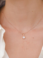 Load image into Gallery viewer, Bianca Necklace (Moonstone) - Rose Gold Plated

