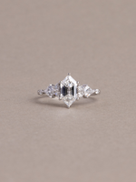 Load image into Gallery viewer, Holly Ring - Custom Cut Dutch Marquise Lab Grown Diamond - 18K White Gold
