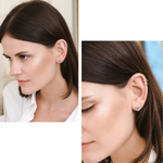 Load image into Gallery viewer, Lynn Earring (Labradorite) - Rose Gold Plated
