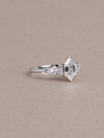 Load image into Gallery viewer, Holly Ring - Custom Cut Dutch Marquise Lab Grown Diamond - 18K White Gold
