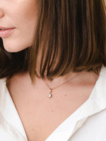 Load image into Gallery viewer, Bianca Necklace (Aquamarine) - Rose Gold Plated
