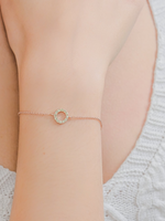Load image into Gallery viewer, Fiona Bracelet (Peridot) - Rose Gold Plated
