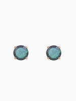 Load image into Gallery viewer, Lynn Earring (Labradorite) - Rose Gold Plated
