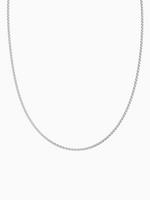 Load image into Gallery viewer, Plain Thin Chain - Rhodium Plated
