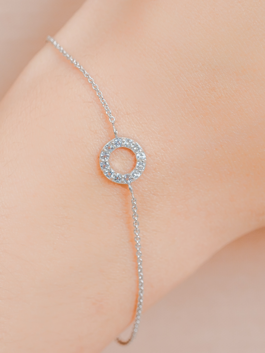 Fiona Bracelet (Sky Blue Topaz) - Rose Gold Plated