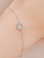 Load image into Gallery viewer, Fiona Bracelet (Sky Blue Topaz) - Rose Gold Plated
