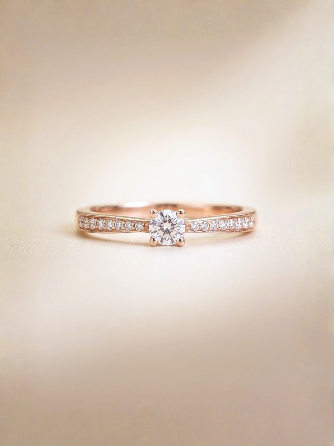 Promise Diamond Ring - 18K Rose Gold