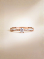 Load image into Gallery viewer, Promise Diamond Ring - 18K Rose Gold

