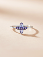 Load image into Gallery viewer, Tanzanite Floral Ring
