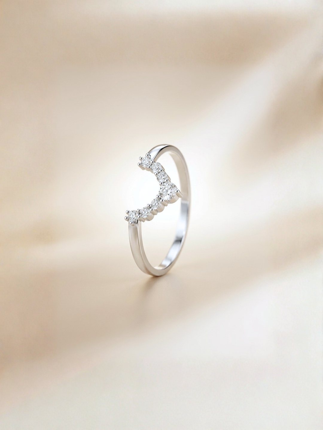 Yana Ring (Zirconia) - Rhodium Plated