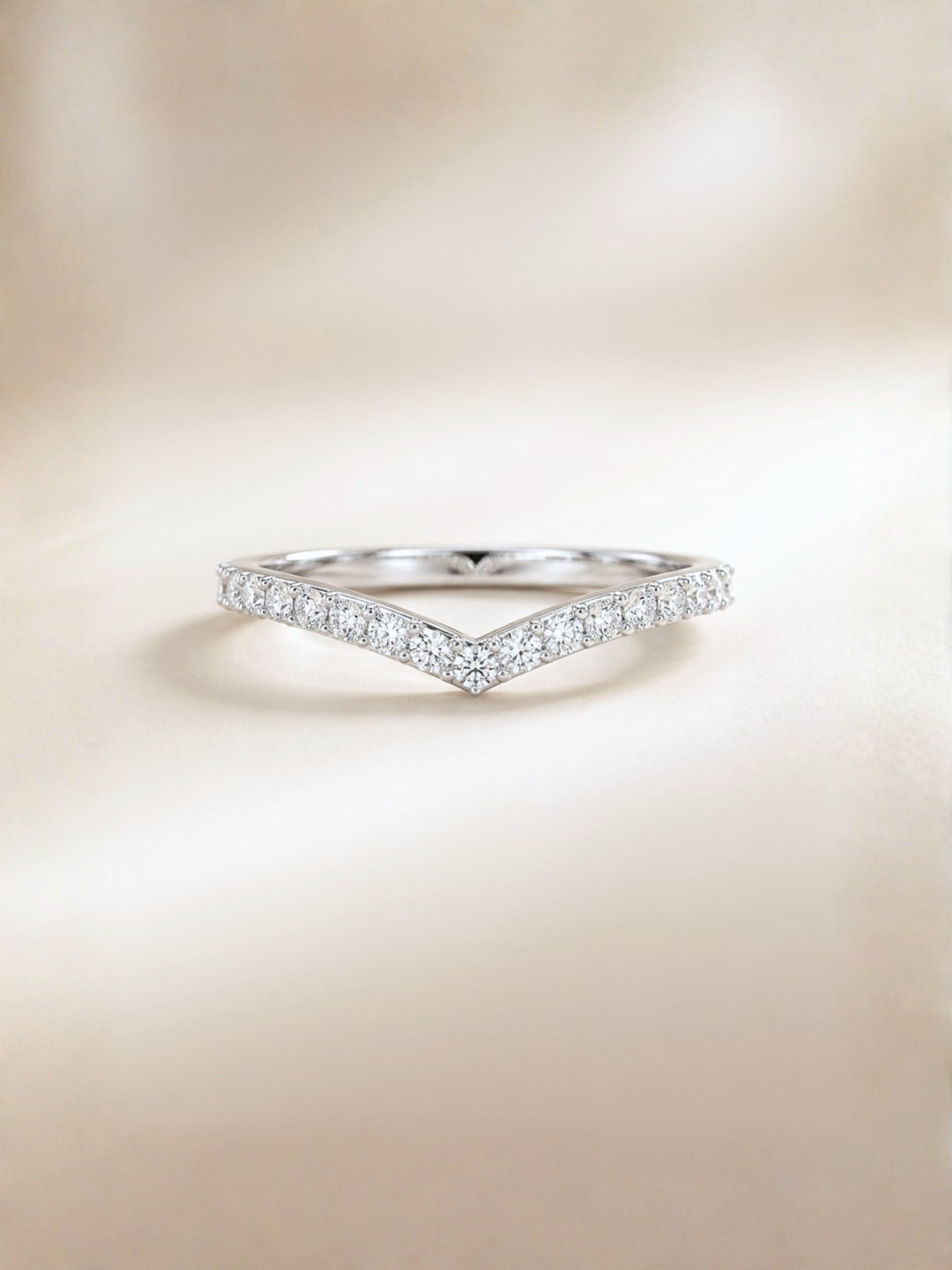 Yiru Ring (Zirconia) - Rhodium Plated