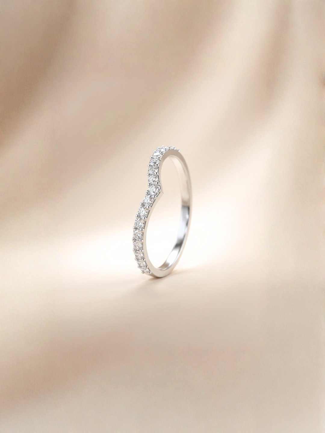 Yiru Ring (Zirconia) - Rhodium Plated