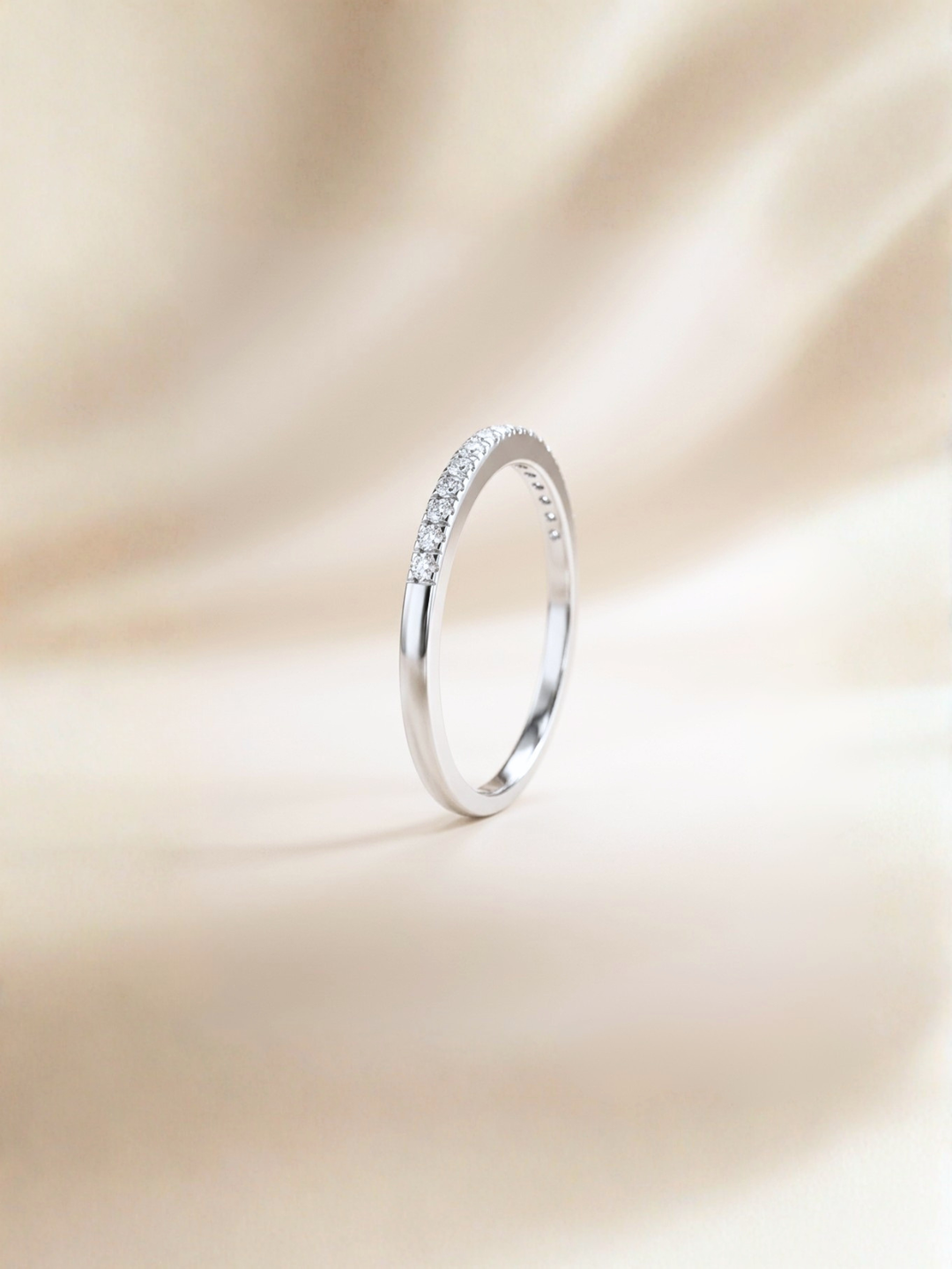 Bridget Ring (Diamonds) - 18K White Gold