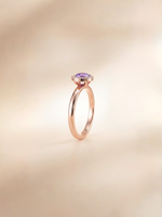 Load image into Gallery viewer, Lydia Ring (Amethyst) - Rose Gold Plated
