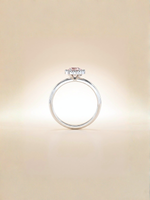 Load image into Gallery viewer, Lydia Ring (Rose Quartz) - Rhodium Plated
