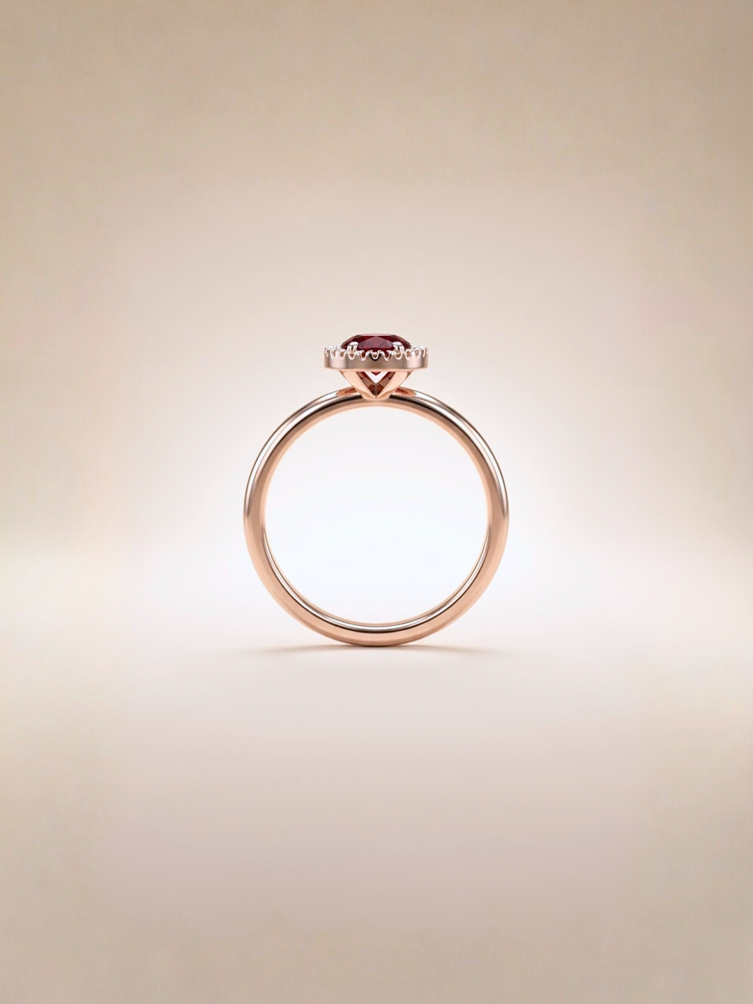 Lydia Ring (Rose Quartz) - Rose Gold Plated