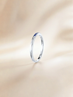 Load image into Gallery viewer, Esther Ring (Blue Sapphire) - Rhodium Plated
