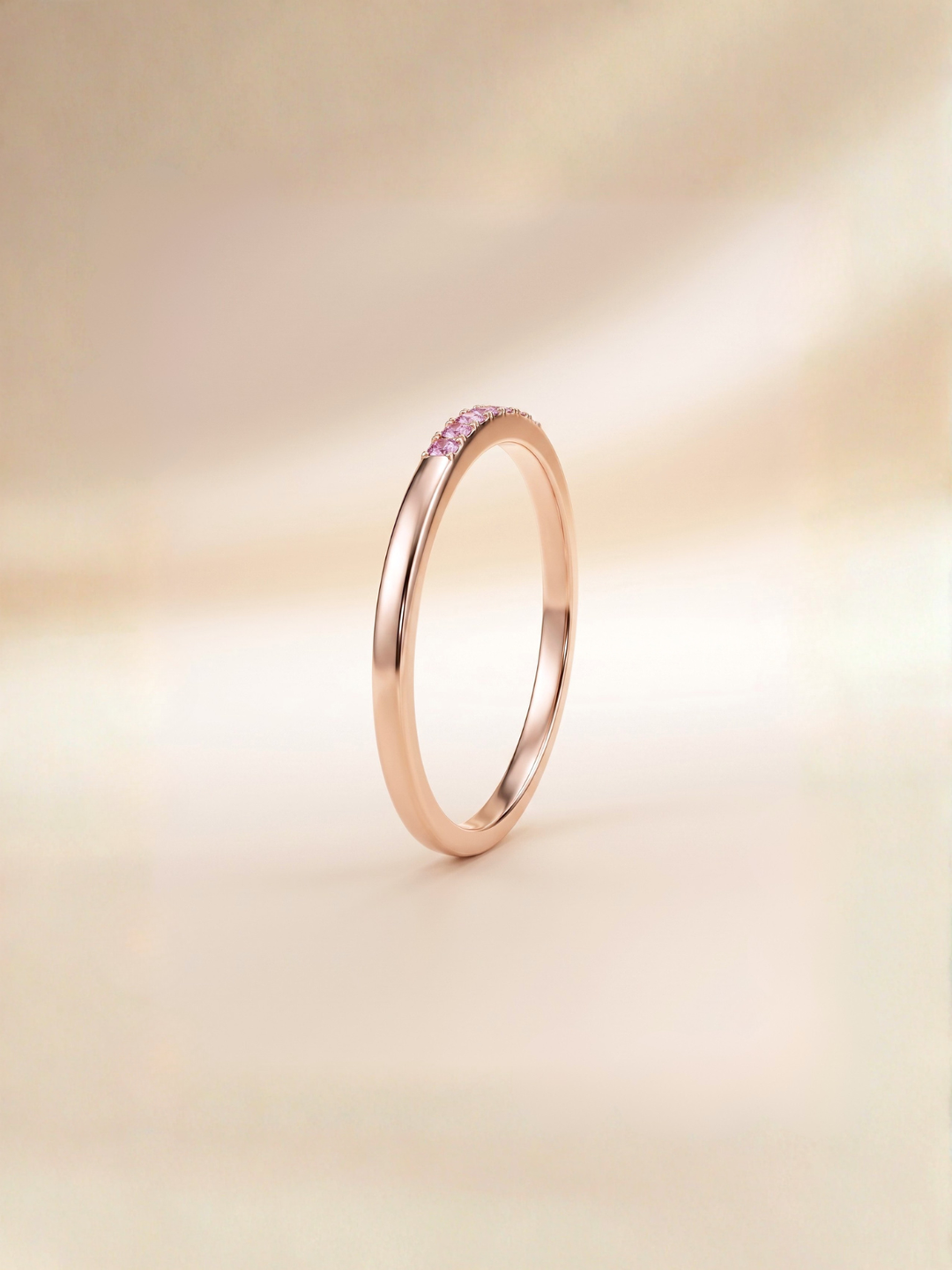 Esther Ring (Pink Sapphire) - Rose Gold Plated