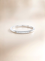 Load image into Gallery viewer, Esther Ring (Zirconia) - Rhodium Plated
