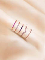 Load image into Gallery viewer, Esther Ring (Zirconia) - Rose Gold Plated
