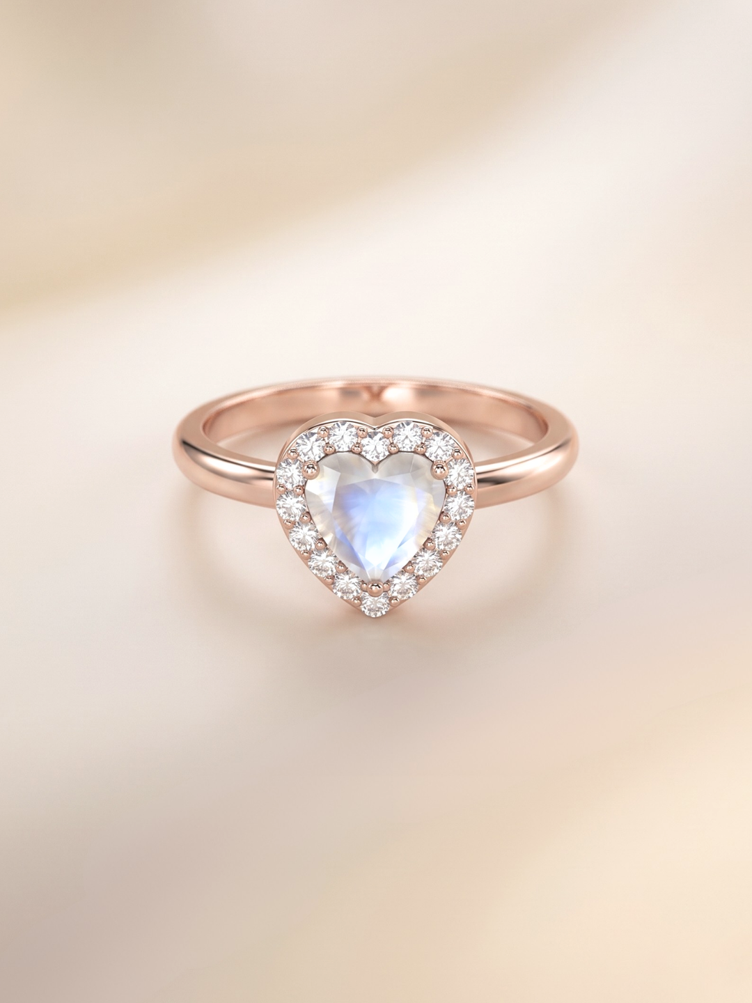 Leanne Ring (Moonstone) - Rose Gold Plated