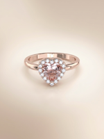 Load image into Gallery viewer, Leanne Ring (Rose Quartz) - Rose Gold Plated

