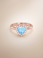 Load image into Gallery viewer, Leanne Ring (Topaz) - Rose Gold Plated
