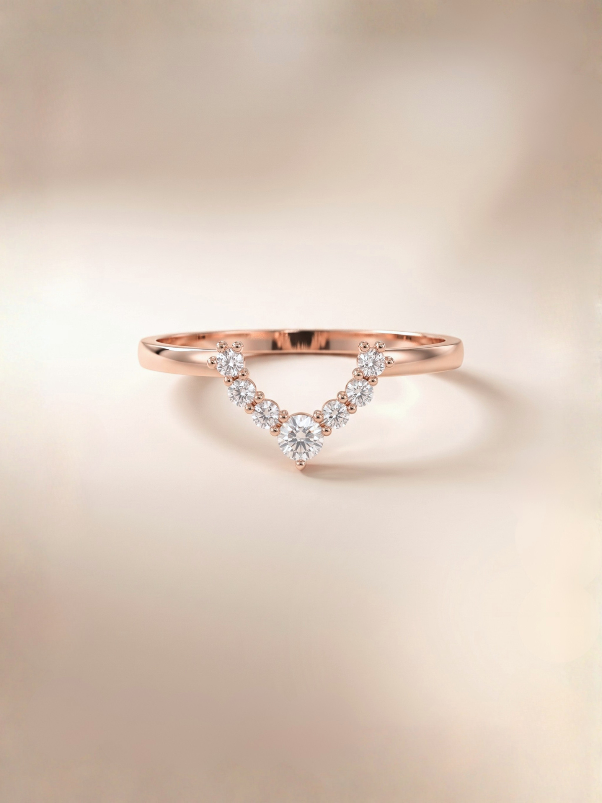 Yana ring (zirconia)   rose gold plated
