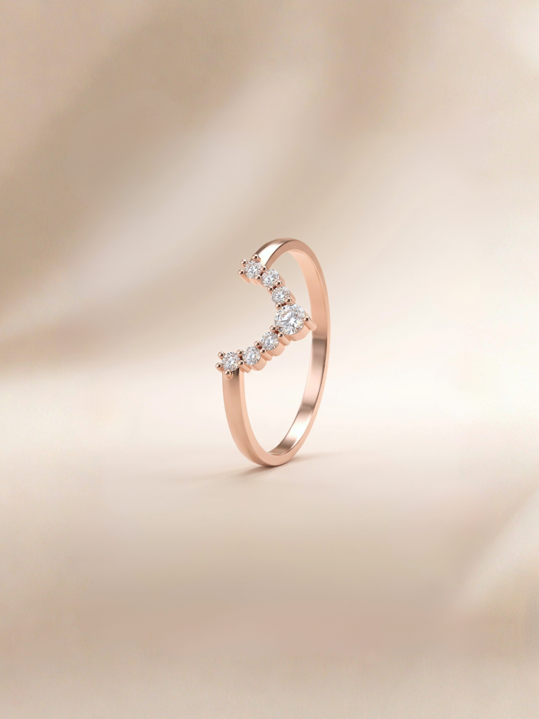 Yana Ring (Zirconia) - Rose Gold Plated