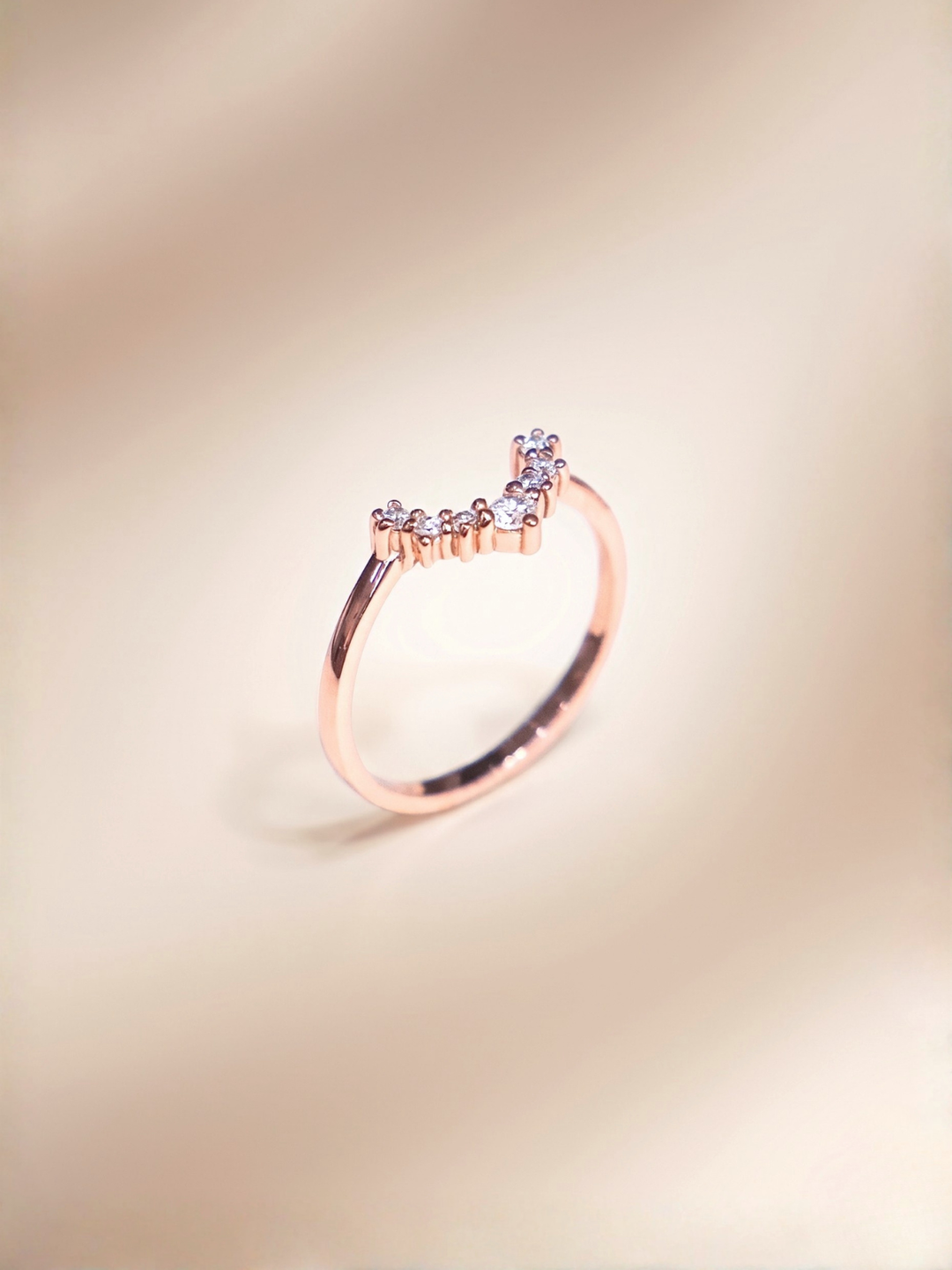 Yana Ring (Zirconia) - Rose Gold Plated