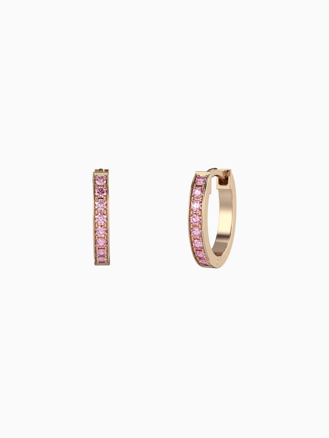 Wilma Earrings (Pink Sapphire) - Rose Gold Plated