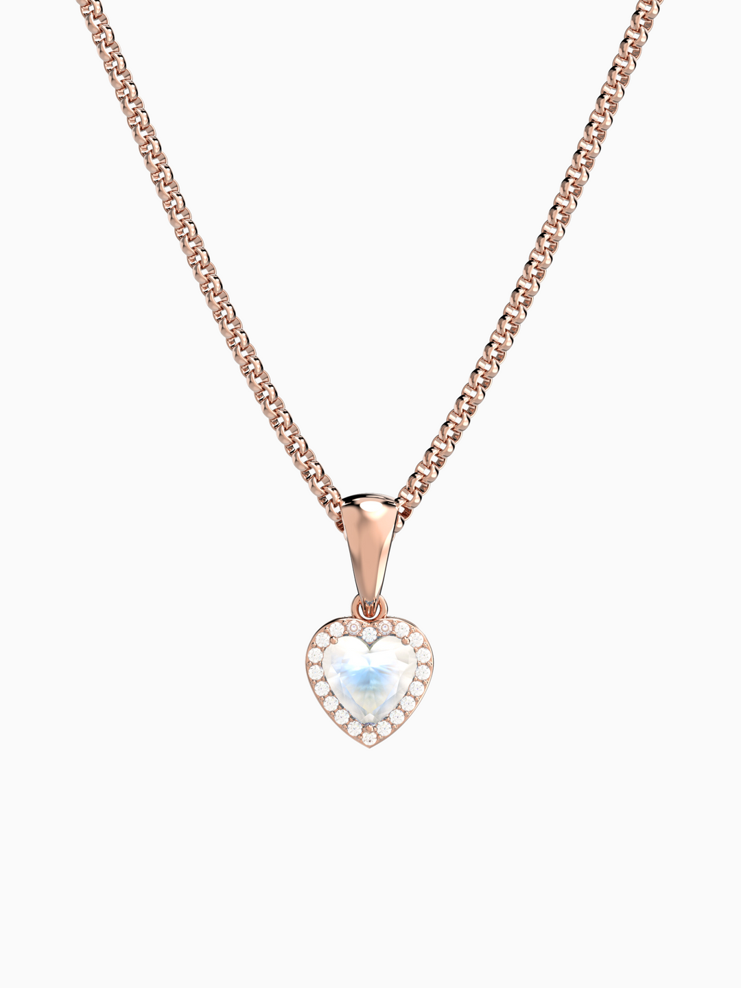 Leanne Necklace (Moonstone) - Rose Gold Plated