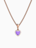 Load image into Gallery viewer, Leanne Necklace (Amethyst) - Rose Gold Plated
