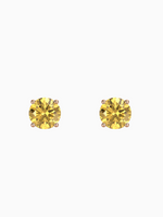 Load image into Gallery viewer, Lynn Earring (Citrine) - Rose Gold Plated
