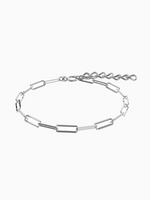 Load image into Gallery viewer, Mae Link Bracelet - Rhodium Plated

