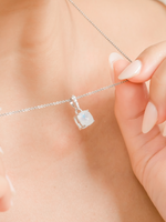 Load image into Gallery viewer, Felicia Necklace (Moonstone) - Rhodium Plated
