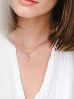 Load image into Gallery viewer, Leanne Necklace (Amethyst) - Rose Gold Plated

