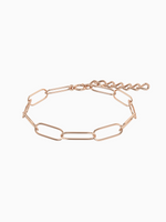 Load image into Gallery viewer, Mabel Link Thick Bracelet - Rose Gold Plated
