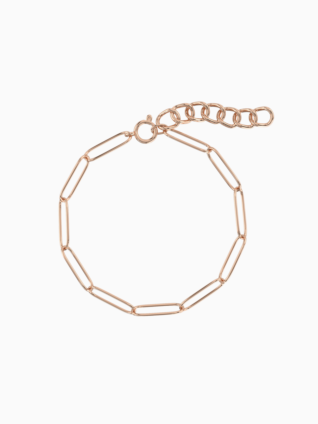 Mabel Link Thick Bracelet - Rose Gold Plated