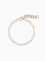 Load image into Gallery viewer, Mabel Link Thick Bracelet - Rose Gold Plated
