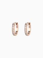 Load image into Gallery viewer, Wilma Earrings (Zirconia) - Rose Gold Plated
